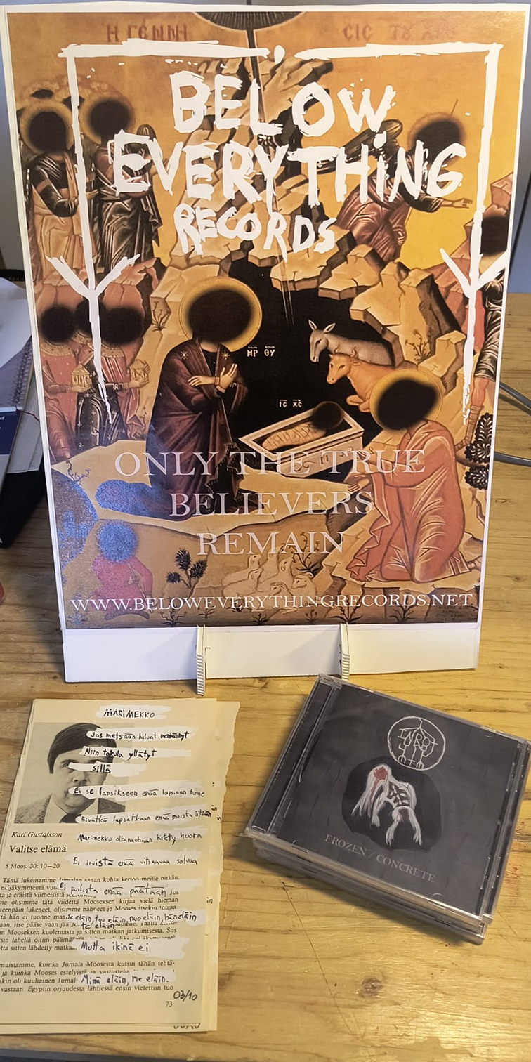 Below Everything Records at record fair